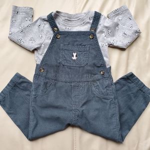 Carter's Penguin Overalls Set